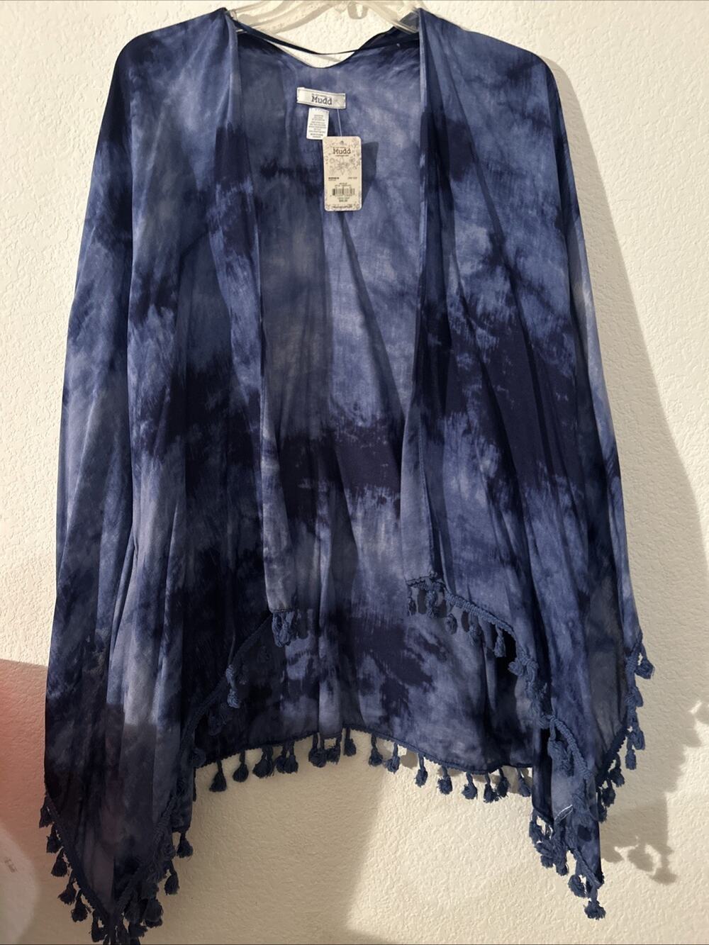 Women Mudd Blue Cardigan NWT One Size